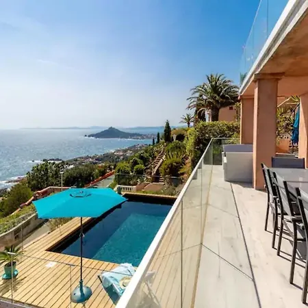 Charming Riviera For 8 Guests Pool & Sea View Сasa de vacaciones Antheor-Cap-Roux
